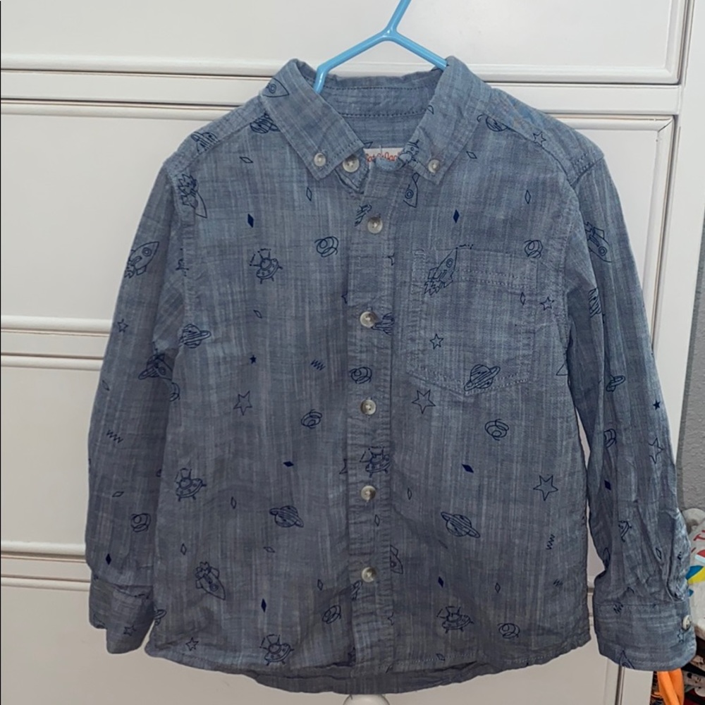 Boys long sleeve button up